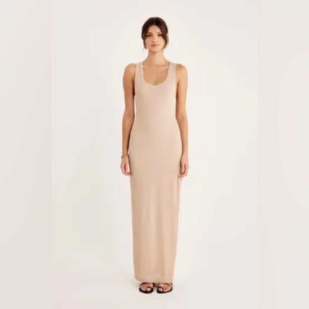 Revolve Rumer Rosa Maxi Dress‎ Nude XL